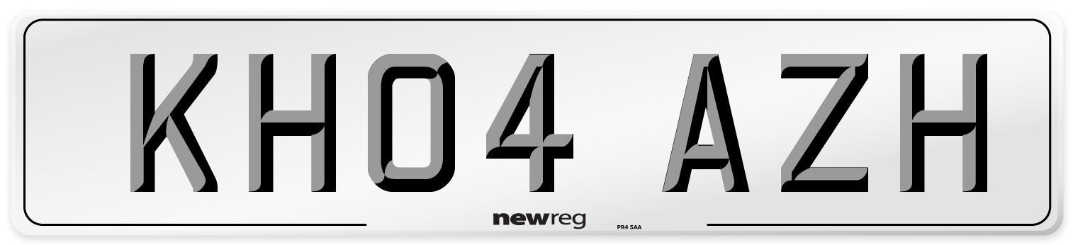 KH04 AZH Number Plate from New Reg
